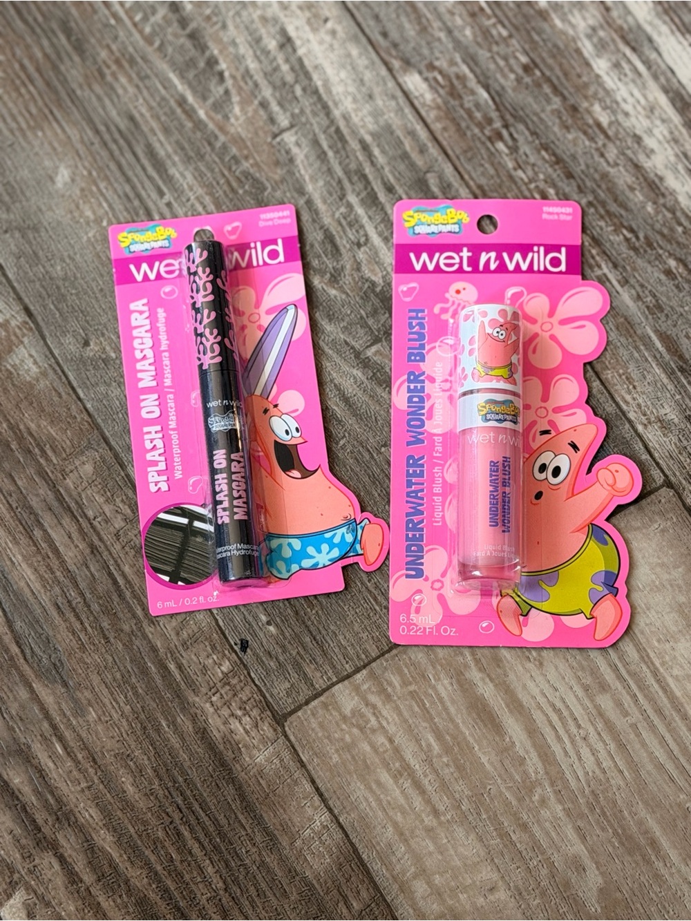NEW - wet n wild, SpongeBob Pink Blush & Black Mascara Duo